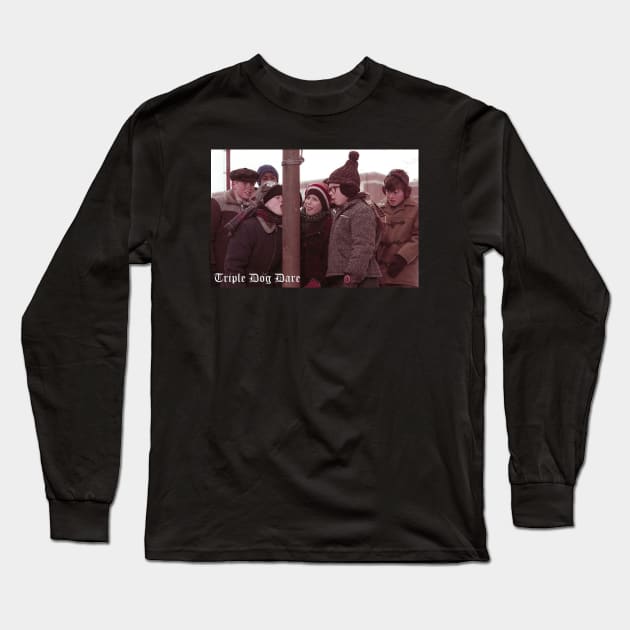 Triple Dog Dare Long Sleeve T-Shirt by yagelv
